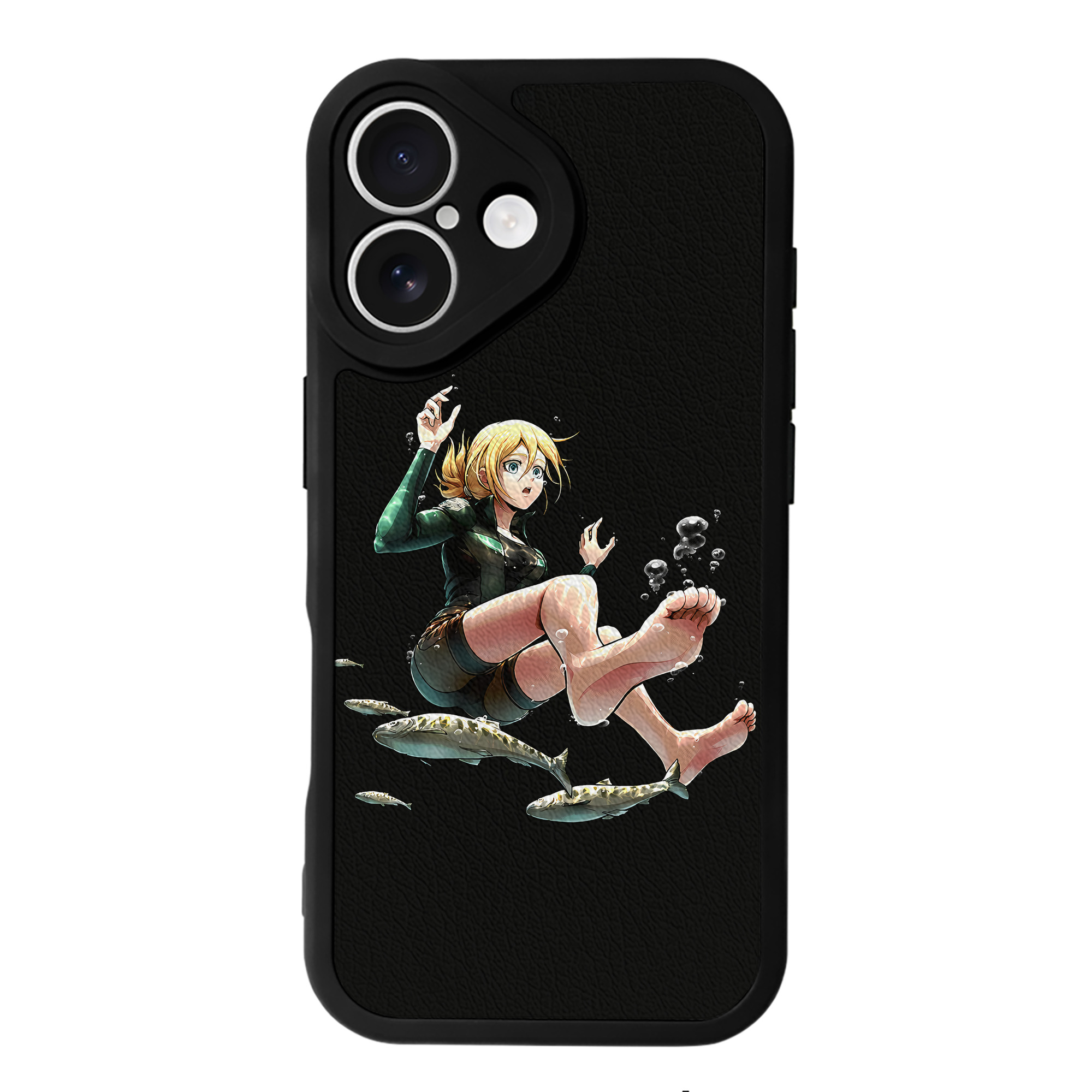 （画像用） 進撃の巨人 クリスタ·レンズ Attack on Titan Christa Lenz 【iPhone 16シリーズ対応】シリコンスマホケース（レザー調） 材質：シリコン